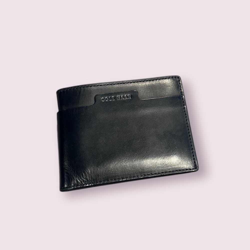 Cole Haan Black Leather Wallet - Picture 1 of 6